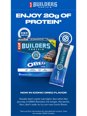 Clif Bar & Co. - Discover Your Post-Workout OREO-Flavored Dream Bar
