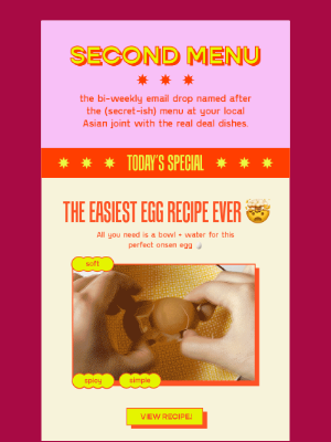 Omsom - 👩🏻‍🍳 Second Menu: easiest egg recipe ever!