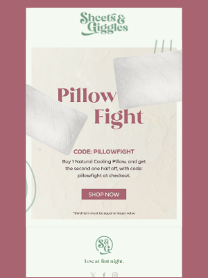 Sheets & Giggles - 🛏️ Cool Down with BOGOHO on Pillows!