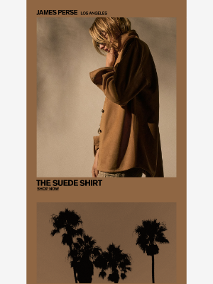 James Perse Ent. - The Lightweight Suede Shirt
