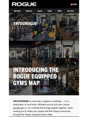 Rogue Fitness - Introducing The Rogue Equipped Gyms Map