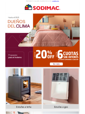 SODIMAC - Anticipate y preparate para el invierno 🥶