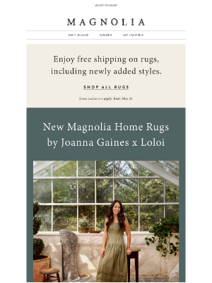 Magnolia Market - Just in: new rugs by Joanna Gaines x Loloi