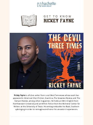 Hachette Book Group - Author Interview: Get to Know Rickey Fayne