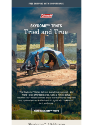 Coleman Company - An iconic tent for good reason