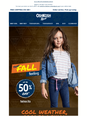 OshKosh B'Gosh - \\ Introducing our limited-run jeans // Get them ready for fall