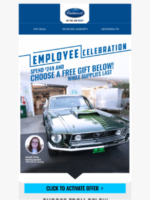 Eastwood Company - ⚠Spend $249 & Choose a Free Tool!