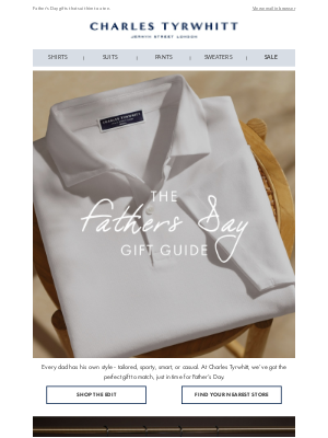 Charles Tyrwhitt - Make His Day (or Yours)
