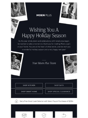 Moen - Happy Holidays from Moen Plus