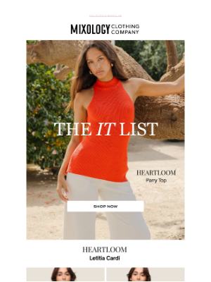 Mixology Clothing Co - This Season’s It List