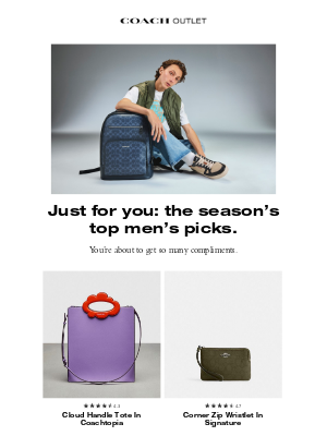 Coach Outlet - You've Landed Our Latest Men's Picks