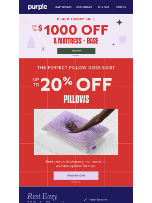 20% off pillows