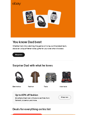 eBay - Make Dad's day with the perfect gift