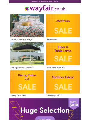 Wayfair (UK) - Here's your new DUVET COVER