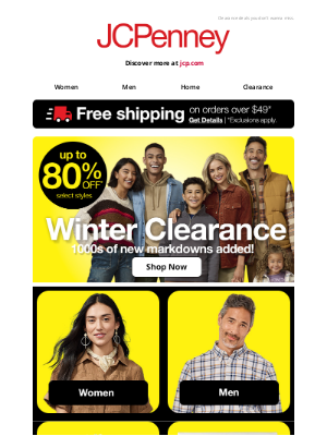 JCPenney - Up to 80% Off...shop it quick!