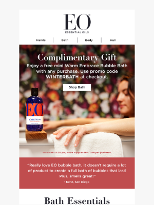 eoproducts.com - Complimentary gift with purchase