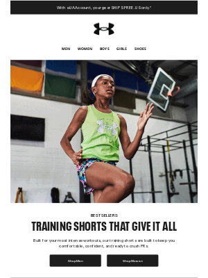 Under Armour - Our best-selling training shorts