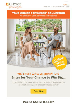 Choice Hotels - Account Summary: Take a Look at August Offers