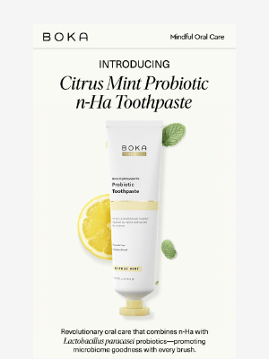 NEW Citrus Mint Probiotic Toothpaste