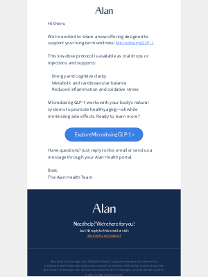 Alan Meds - Introducing: Microdosing GLP-1 for longevity