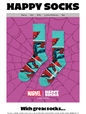Happy Socks - MARVEL's Spider-Man™ Inspires Us!