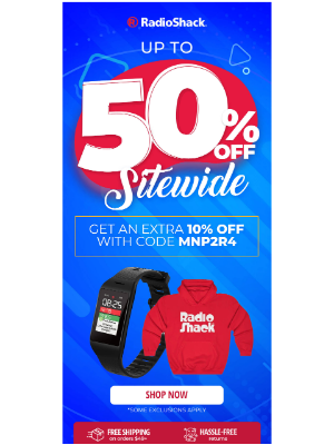 RadioShack - Up To 50% Off Sitewide!!  🔥 🔥