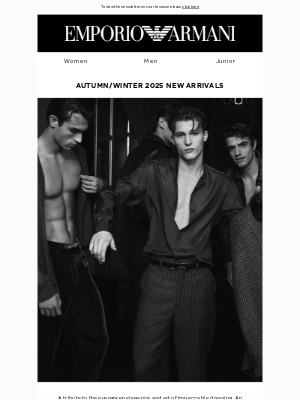 Armani - Men’s and women’s style accents