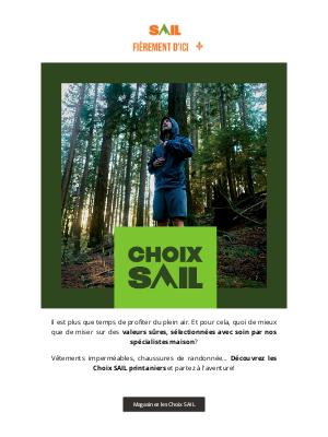 SAIL (Canada) - ✅ Des Choix SAIL pour toutes vos aventures!