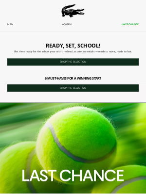 Lacoste - Back to School, the Lacoste Way