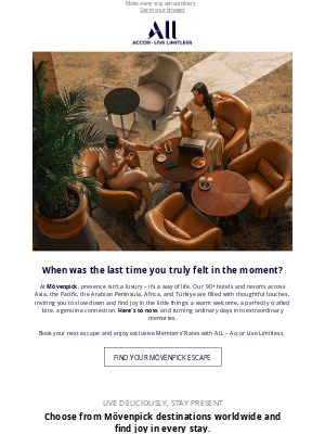 Accor Hotels - Here's to now with Mövenpick