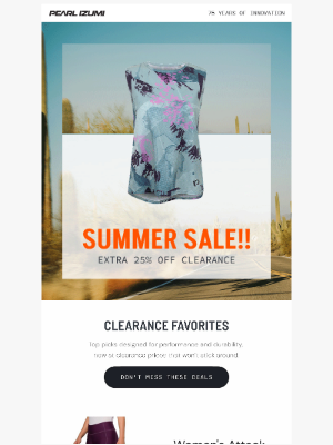 Pearl Izumi - Summer Sale ☀️