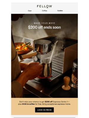 Fellow - A heads up about the price of Espresso Series 1