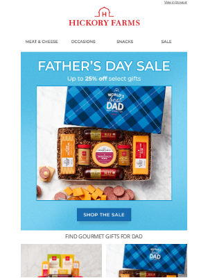 Hickory Farms - 📢 Up to 25% off ends TONIGHT!