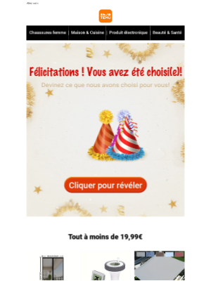 Temu (France) - Vous avez obtenu une très grande offre