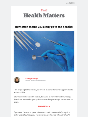 Cooking Light - How often should you really go to the dentist?