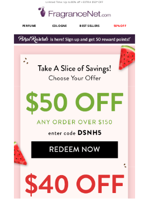 FragranceNet - $50* OFF just for you Fragrancenet VIP