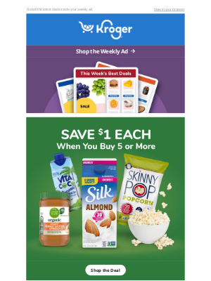 The Kroger Co. - Your Weekly Deals Have Arrived 📬 | SAVE $1 Each on 5+ | Seafood Sale