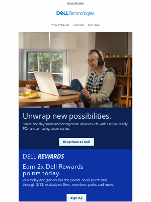 Dell (United Kingdom) - Push the boundaries of holiday spirit with innovative gift-giving