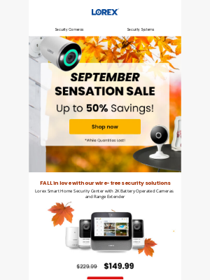 Lorex Technology - Sensational September Deals while Quantities Last!