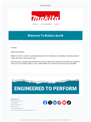 Makita (United Kingdom) - Welcome to Makita, david