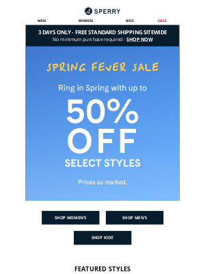 Sperry - Ring in Spring With Up To 50% Off!