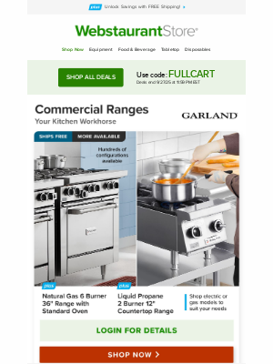 WebstaurantStore - Fill your cart with savings!