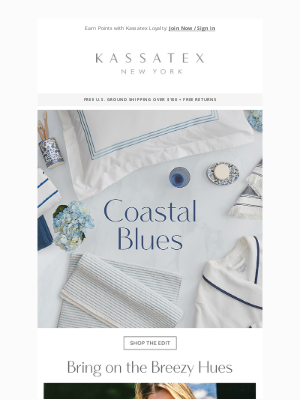 Kassatex New York - Inspired by Beachy Blues