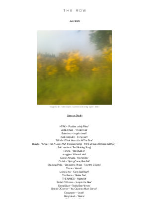 The Row (United Kingdom) - June 2025 | A Playlist by The Row