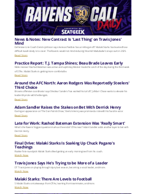 Baltimore Ravens - Marie, Here's Your Ravens Call Daily