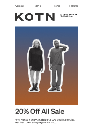 Kotn - Extra 20% Off All Sale