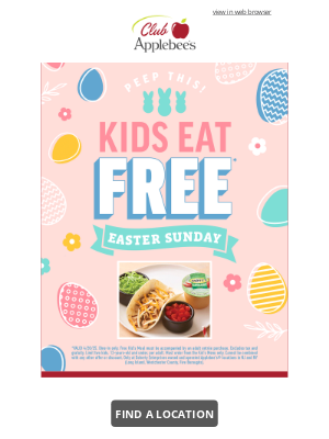 Applebee's - Enjoy FREE Kids Meals