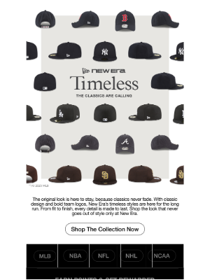 New Era Cap - Timeless moments deserve timeless designs