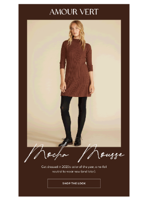 Amour Vert - The color of the year: mocha mousse