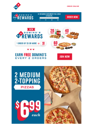 Domino's Pizza - Mix and Match until your heart's content 😍